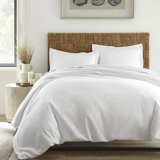 Whisper Organics 500 TC Organic Sateen Duvet Cover Set – foot-of-bed view