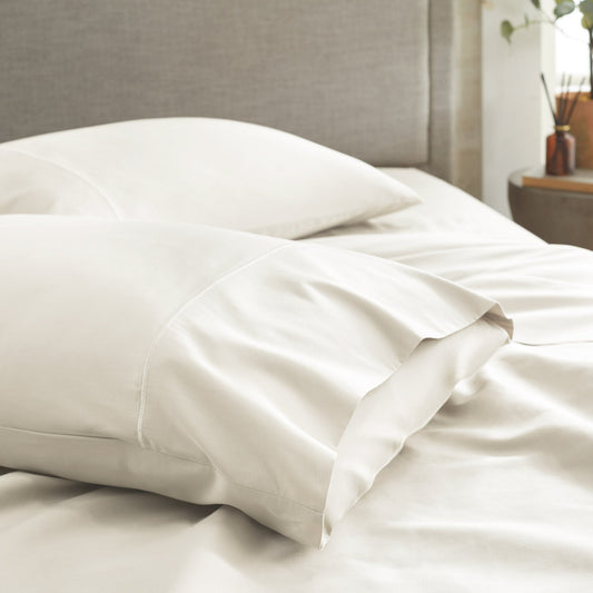 Whisper Organics 300 TC Organic Sateen Pillowcase Set, Natural – product photo