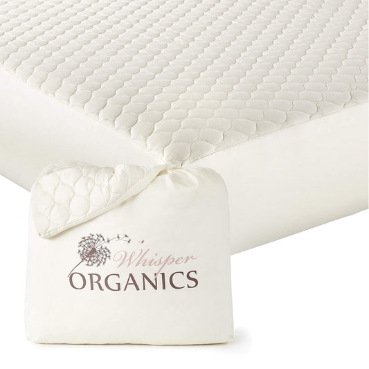 Whisper Organics Organic Cotton Quilted Mattress Pad – product shot