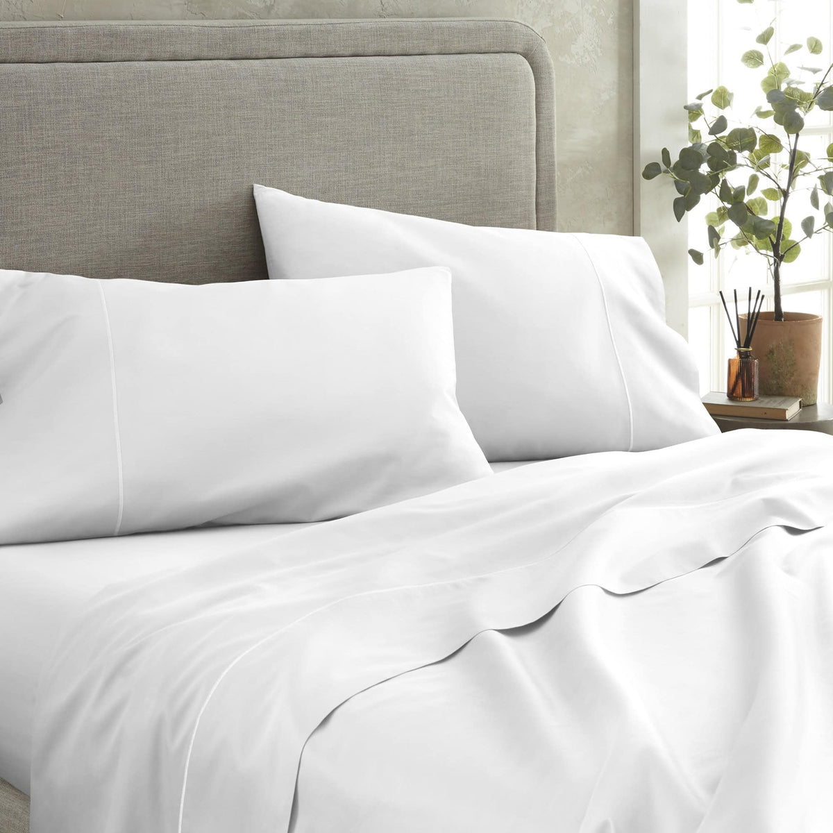 Whisper Organics 500 TC Organic Sateen Fitted Sheet – product photo