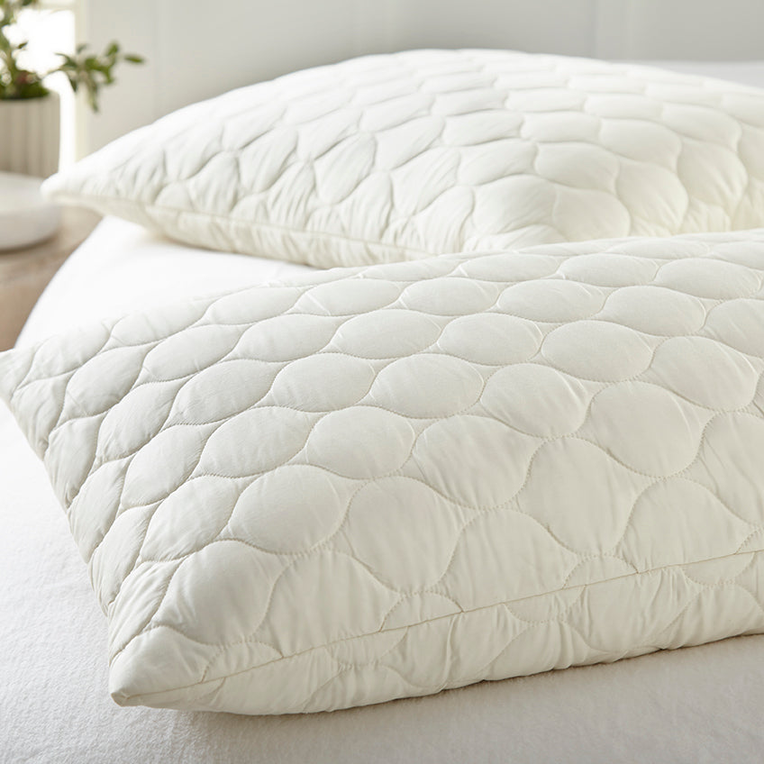 Whisper Organics Organic Cotton Quilted Pillow Protector – product photo