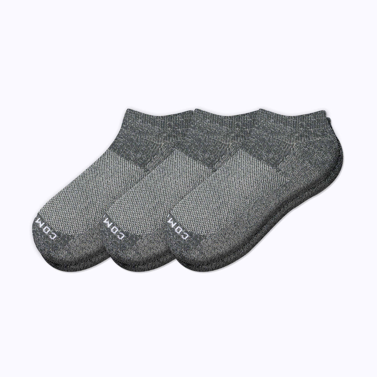 Comrad Ankle Compression Socks, 3 Pack, Charcoal – product photo