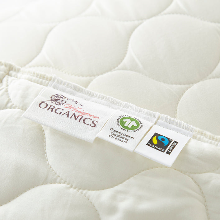 Whisper Organics Organic Cotton Quilted Pillow Protector – product photo