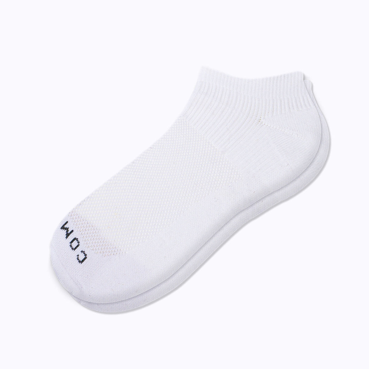 Comrad Ankle Compression Socks, White – flat lay