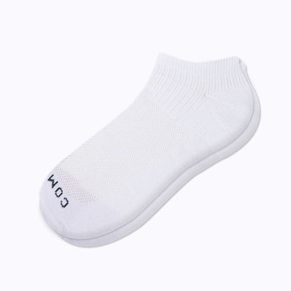 Comrad Ankle Compression Socks, White – flat lay