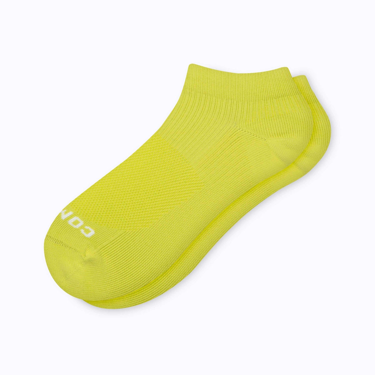 Comrad Ankle Compression Socks, Neon – flat lay