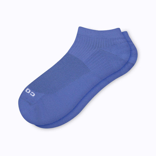 Comrad Ankle Compression Socks, Denim – flat lay