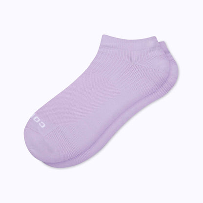 Comrad Ankle Compression Socks, Lavender – flat lay