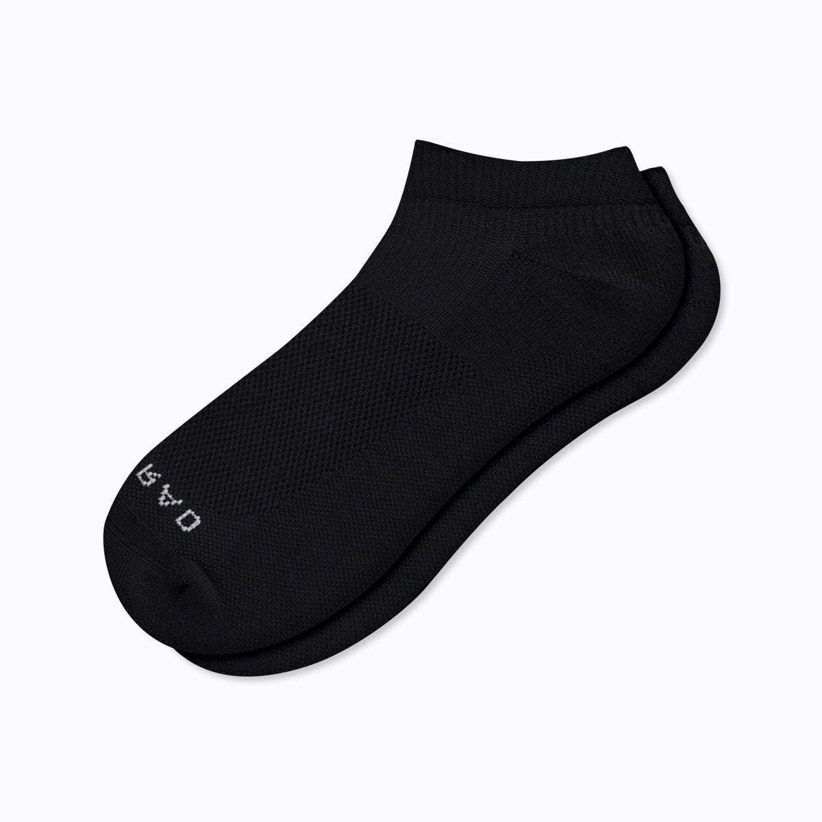 Comrad Ankle Compression Socks, Black – flat lay