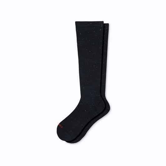 Comrad Recycled Cotton Compression Socks, Galaxy – flat lay