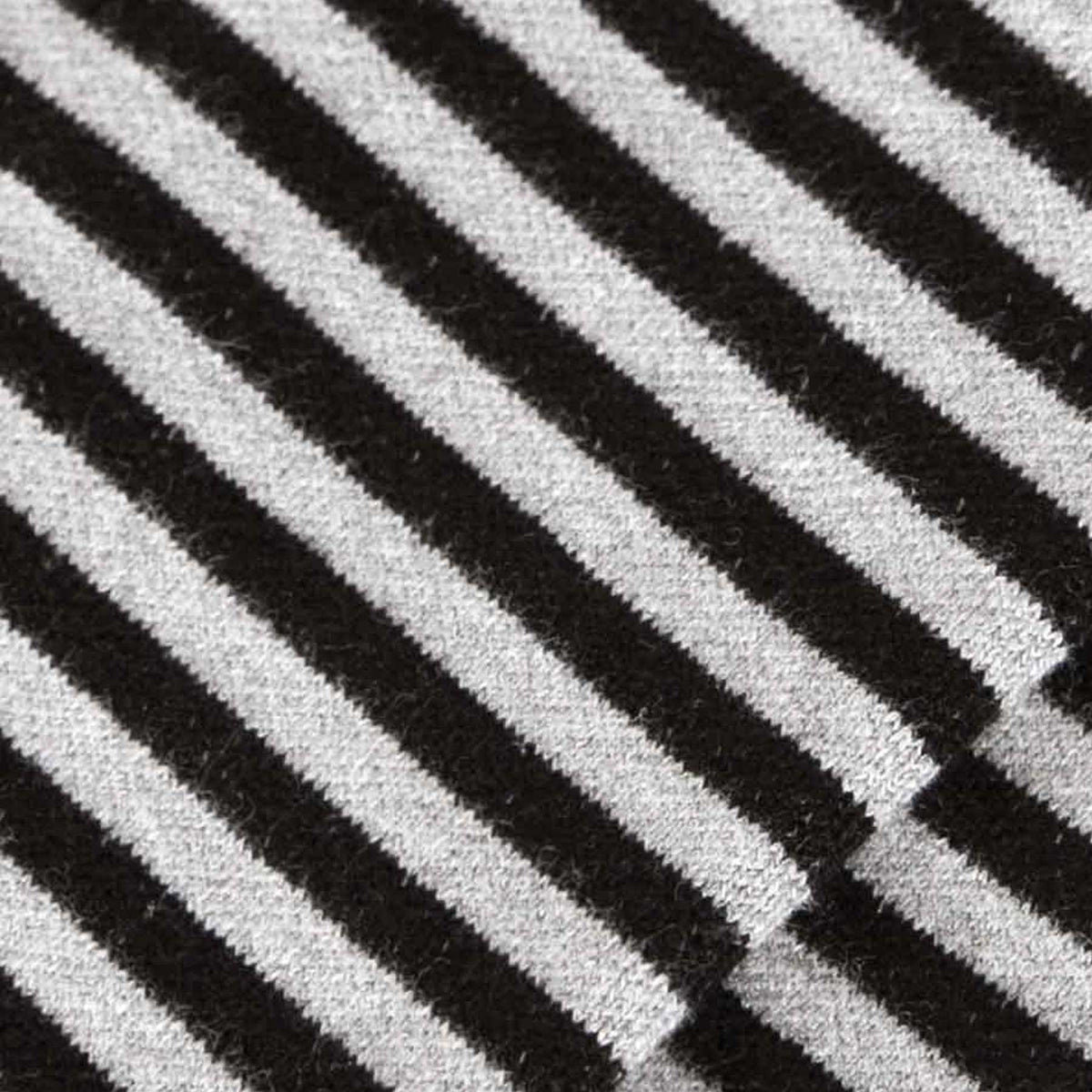 Comrad CloudCotton Compression Socks, Stripes, Grey/Black – fabric close-up