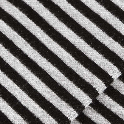 Comrad CloudCotton Compression Socks, Stripes, Grey/Black – fabric close-up