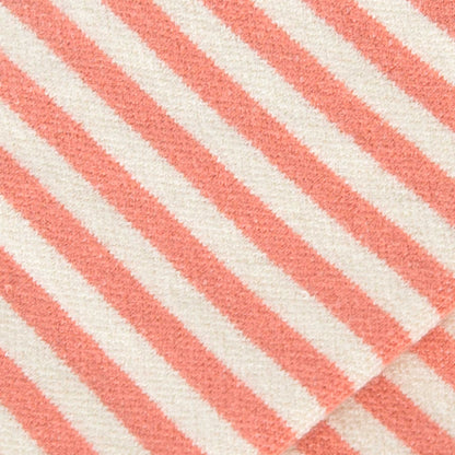 Comrad CloudCotton Compression Socks, Stripes, Cream/Terra Cotta – fabric close-up