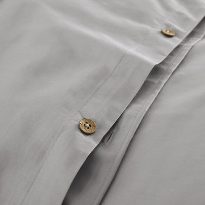 Whisper Organics 500 TC Organic Sateen Duvet Cover Set – button closure detail