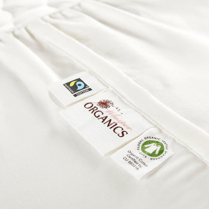 Whisper Organics Organic Cotton Quilted Mattress Pad, White – product photo