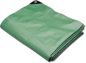 Green/Black Heavy Duty Poly Tarp