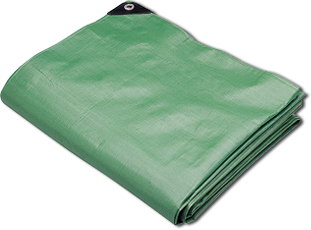 Green/Black Heavy Duty Poly Tarp