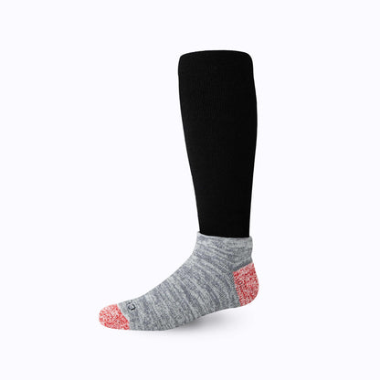 Comrad CozyGrip Compression Slipper Socks, Black – side view