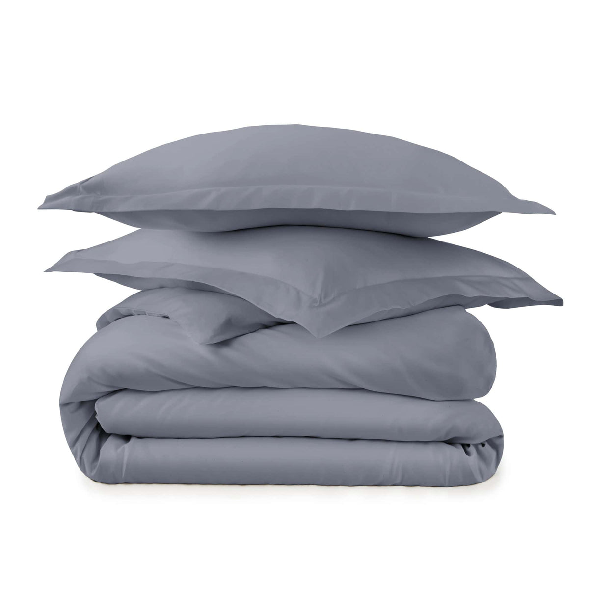 Whisper Organics 300 TC Organic Sateen Duvet Cover Set, Mineral – product shot
