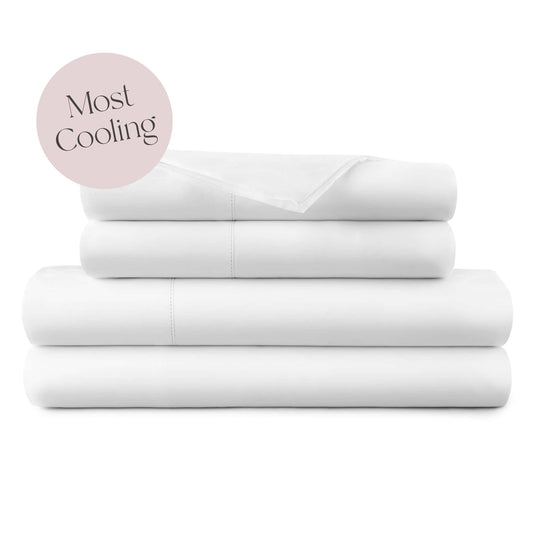Whisper Organics 270 TC Percale Sheet Set with Picot Embroidery – product photo