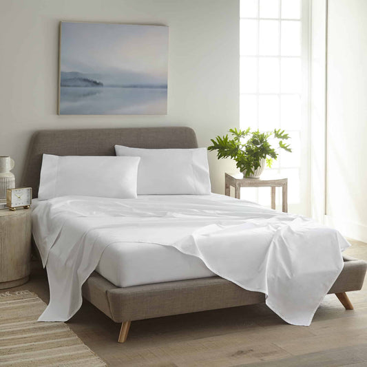 Whisper Organics 270 TC Percale Sheet Set with Picot Embroidery – product photo