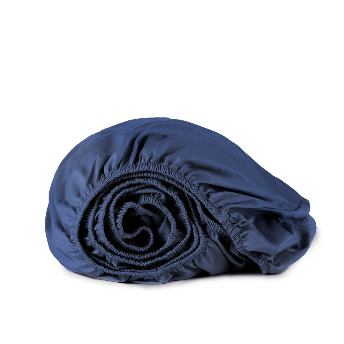 Whisper Organics 300 TC Organic Sateen Fitted Sheet, Navy – product photo