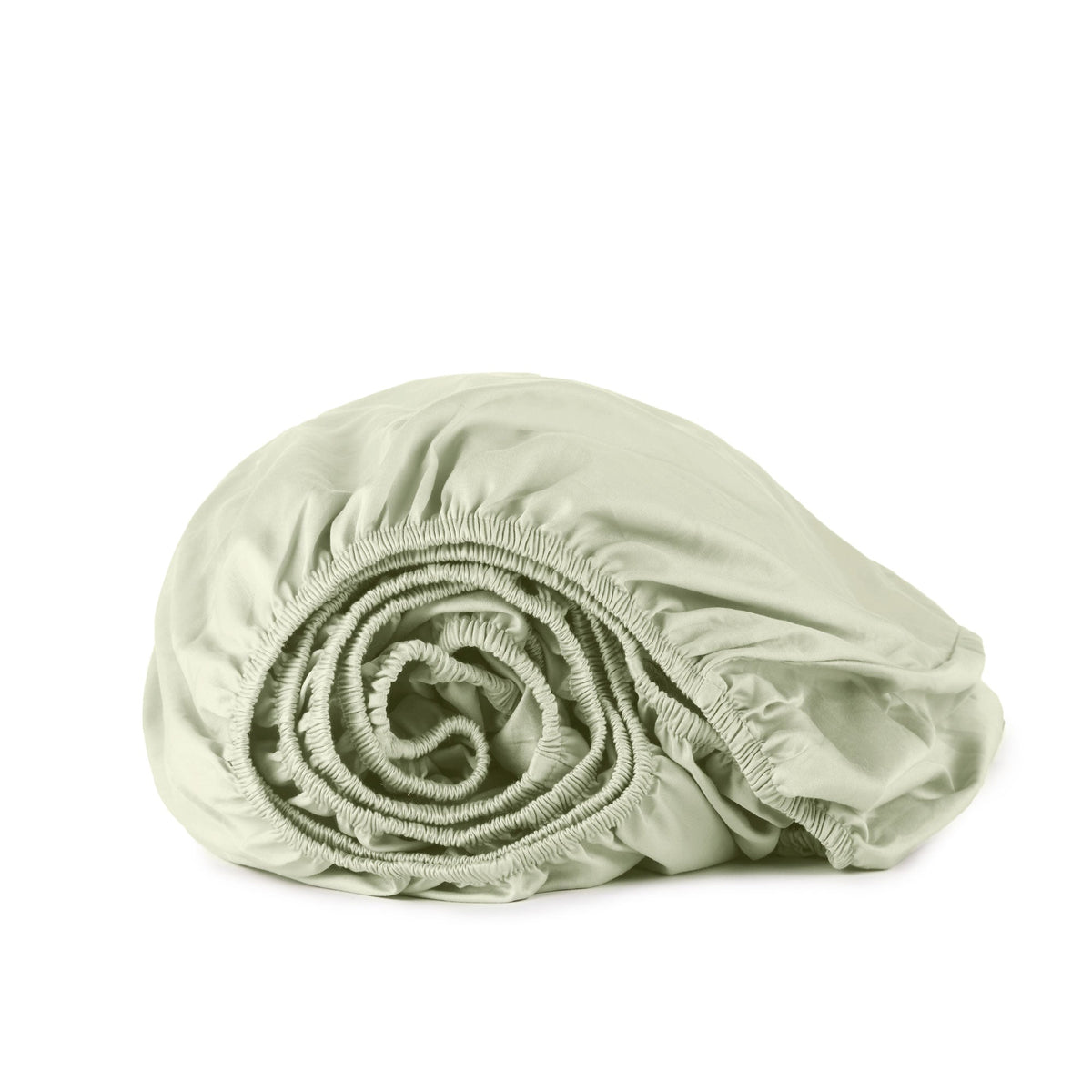 Whisper Organics 300 TC Organic Sateen Fitted Sheet, Pastel Green – product photo
