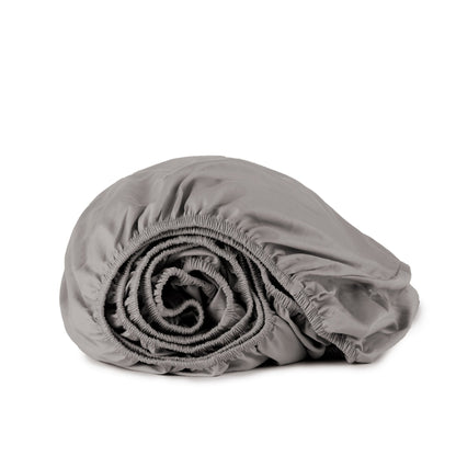 Whisper Organics 300 TC Organic Sateen Fitted Sheet, Stone – product photo
