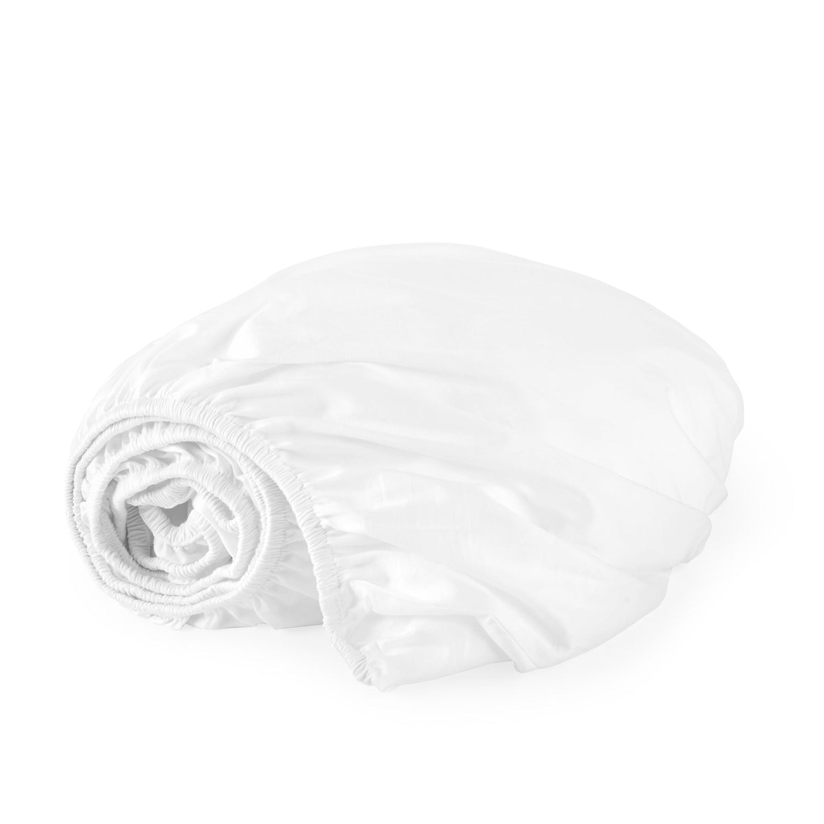 Whisper Organics 500 TC Organic Sateen Fitted Sheet, White – product photo