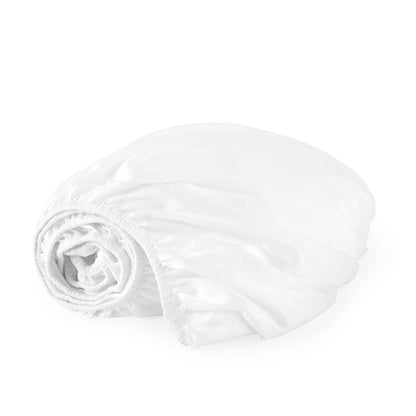 Whisper Organics 500 TC Organic Sateen Fitted Sheet, White – product photo