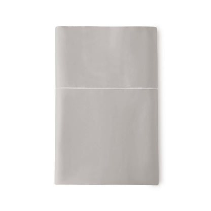 Whisper Organics 300 TC Organic Sateen Flat Sheet, Classic Grey – flat lay