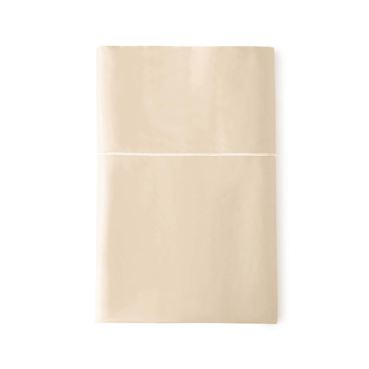 Whisper Organics 300 TC Organic Sateen Flat Sheet, Dune – flat lay