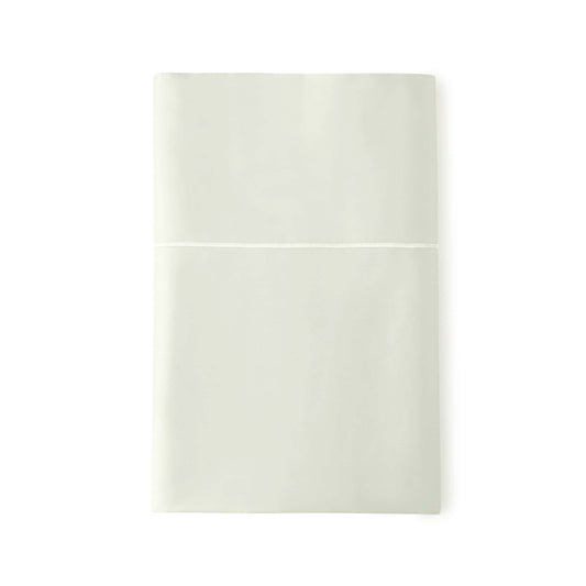 Whisper Organics 300 TC Organic Sateen Flat Sheet, Pastel Green – flat lay