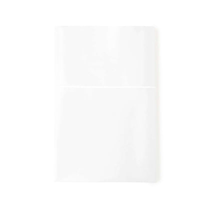 Whisper Organics 300 TC Organic Sateen Flat Sheet, White – flat lay