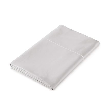 Whisper Organics 500 TC Organic Sateen Flat Sheet, Grey – flat lay