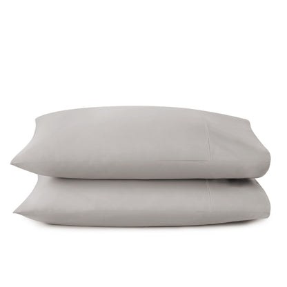 Whisper Organics 300 TC Organic Sateen Pillowcase Set, Classic Grey – product photo