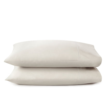 Whisper Organics 300 TC Organic Sateen Pillowcase Set, Pewter – product photo