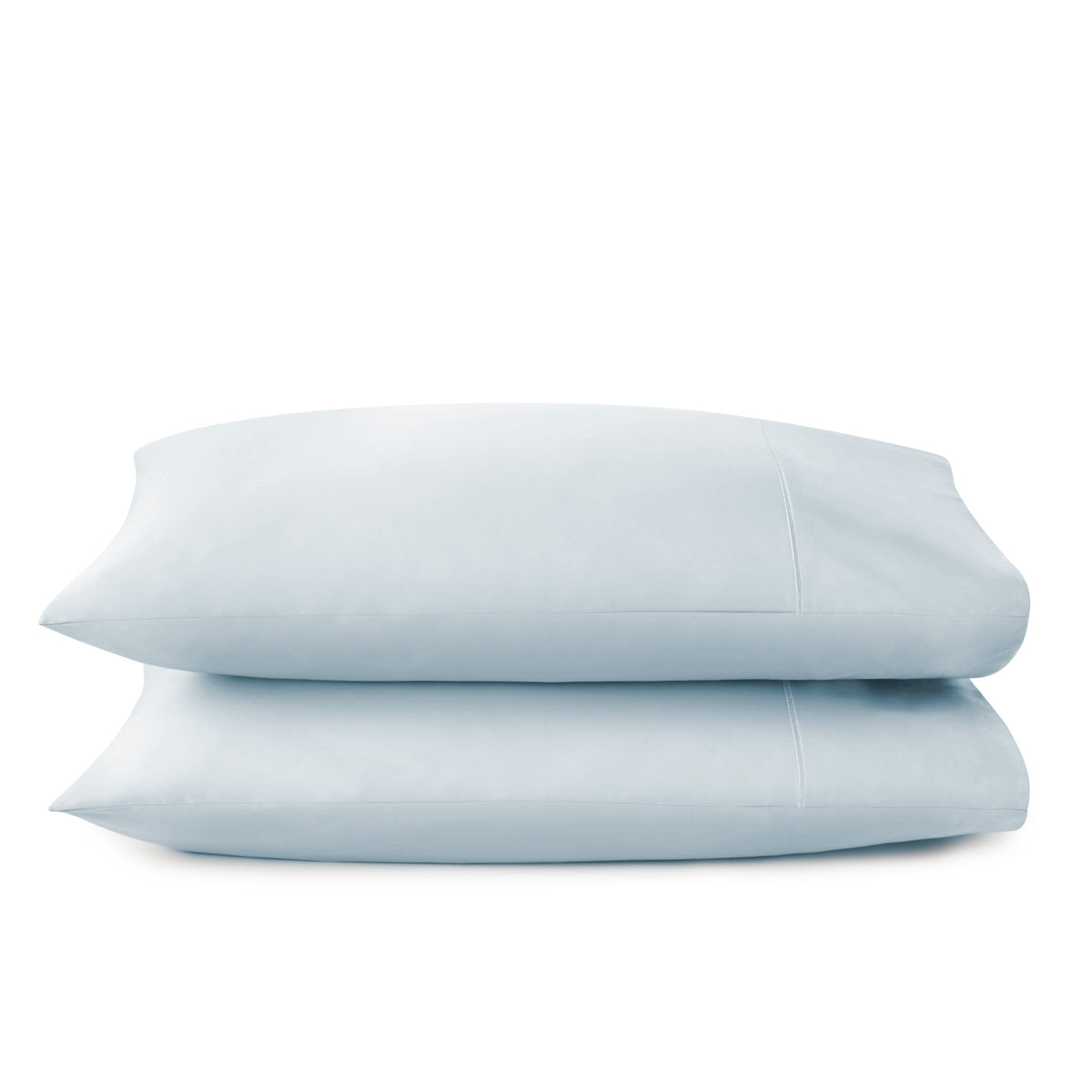 Whisper Organics 300 TC Organic Sateen Pillowcase Set, Powder Blue – product photo