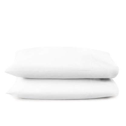 Whisper Organics 300 TC Organic Sateen Pillowcase Set, White – product photo