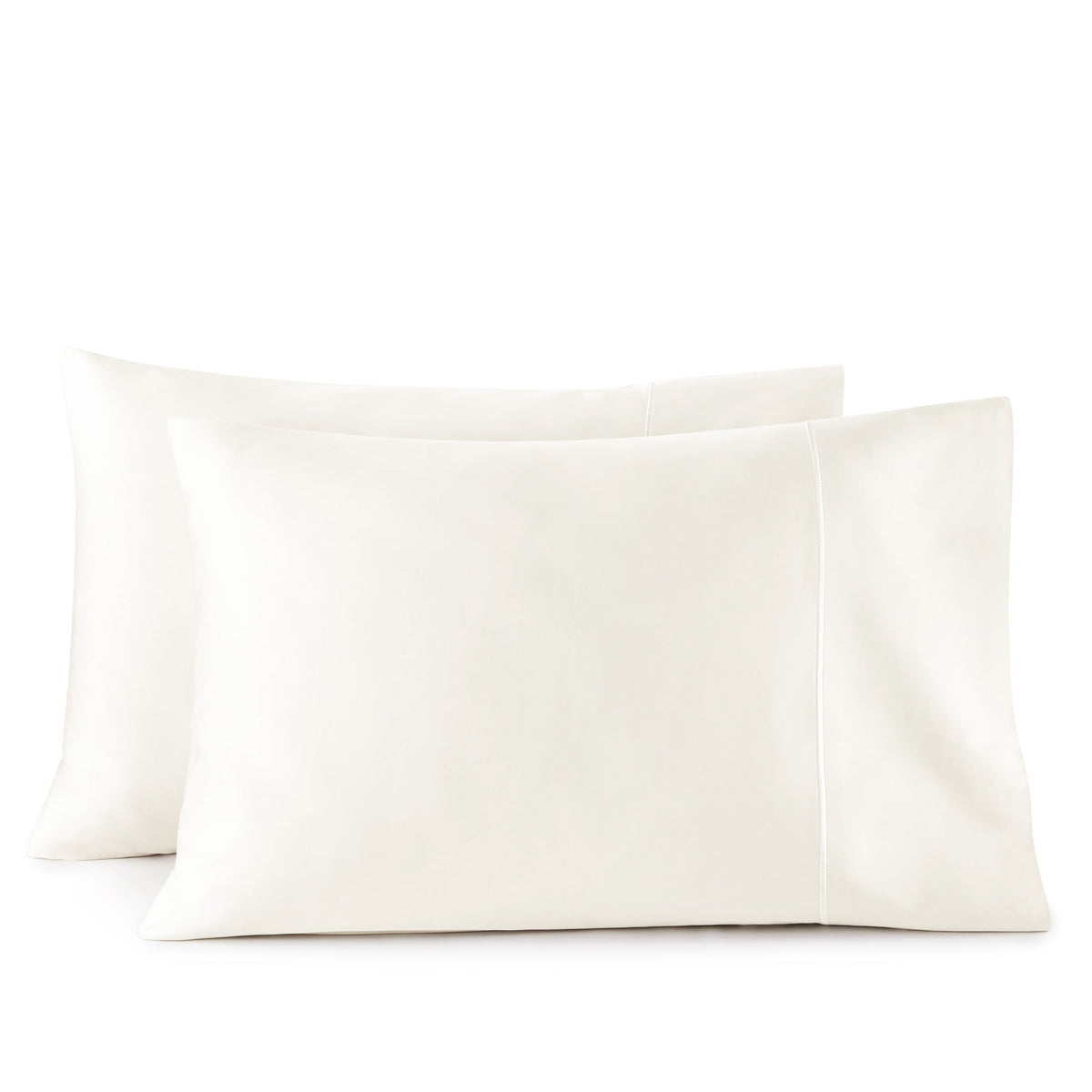 Whisper Organics 500 TC Organic Sateen Pillowcase Set, Natural – product photo