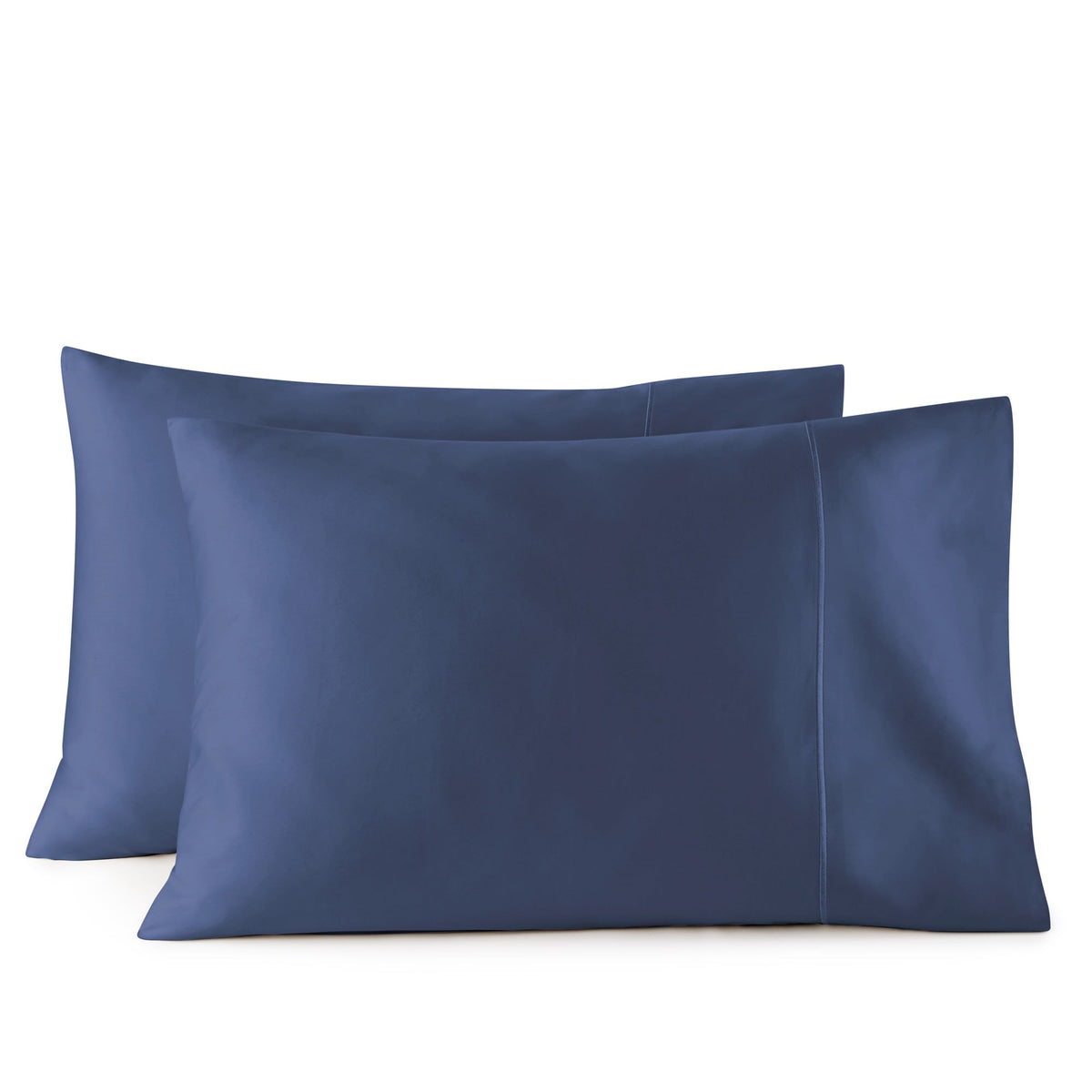 Whisper Organics 500 TC Organic Sateen Pillowcase Set, Navy – product photo