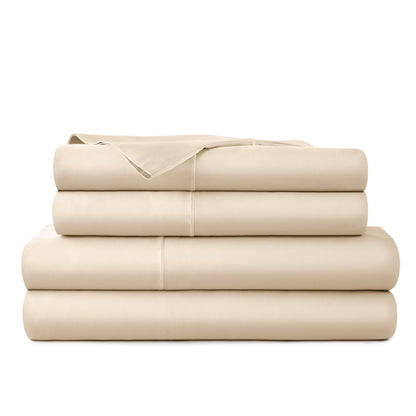 Whisper Organics 300 TC Organic Sateen Sheet Set, Dune – product photo