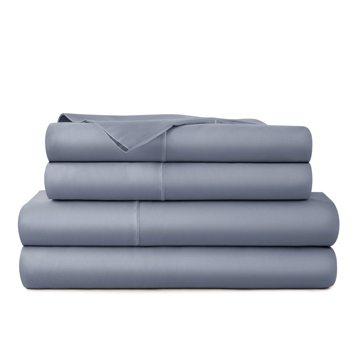 Whisper Organics 300 TC Organic Sateen Sheet Set, Mineral – product photo