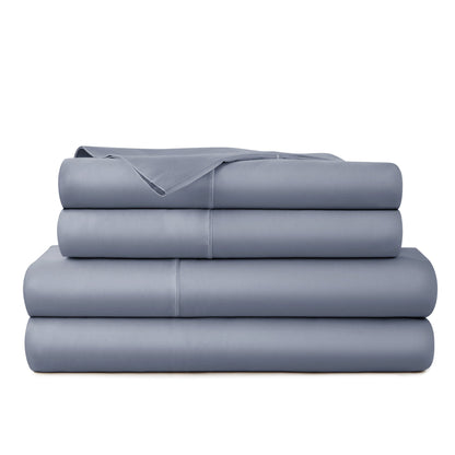 Whisper Organics 300 TC Organic Sateen Sheet Set, Mineral – product photo