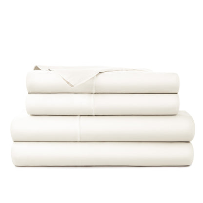Whisper Organics 300 TC Organic Sateen Sheet Set, Natural – product photo