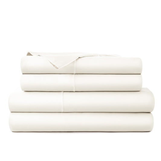 Whisper Organics 300 TC Organic Sateen Sheet Set, Natural – product photo