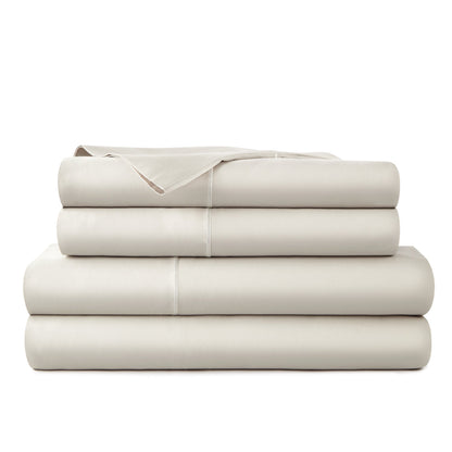 Whisper Organics 300 TC Organic Sateen Sheet Set, Pewter – product photo