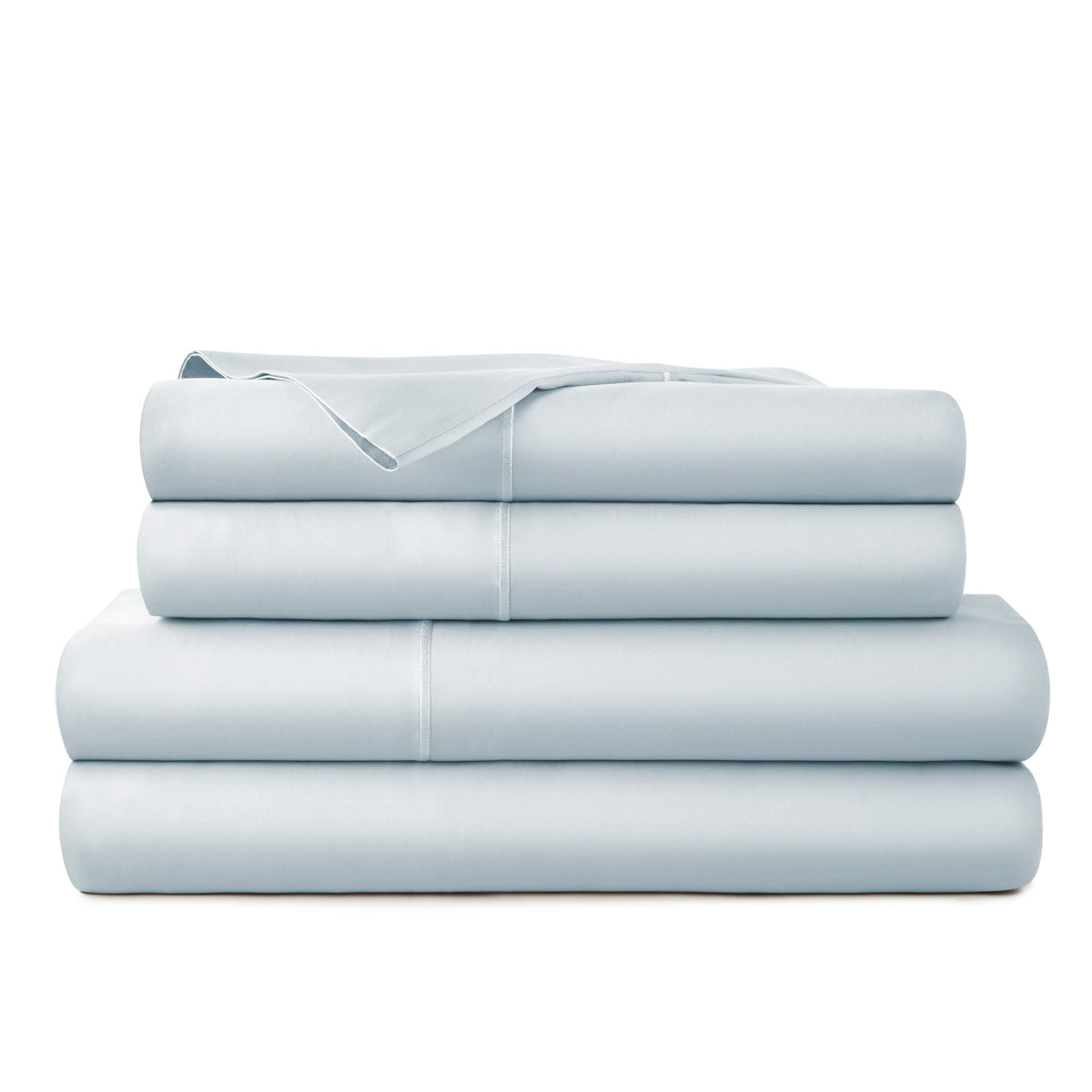Whisper Organics 300 TC Organic Sateen Sheet Set, Powder – product photo