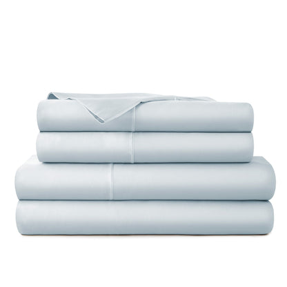 Whisper Organics 300 TC Organic Sateen Sheet Set, Powder – product photo