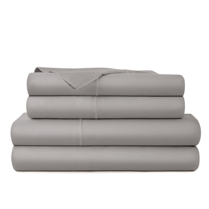 Whisper Organics 300 TC Organic Sateen Sheet Set, Stone – product photo